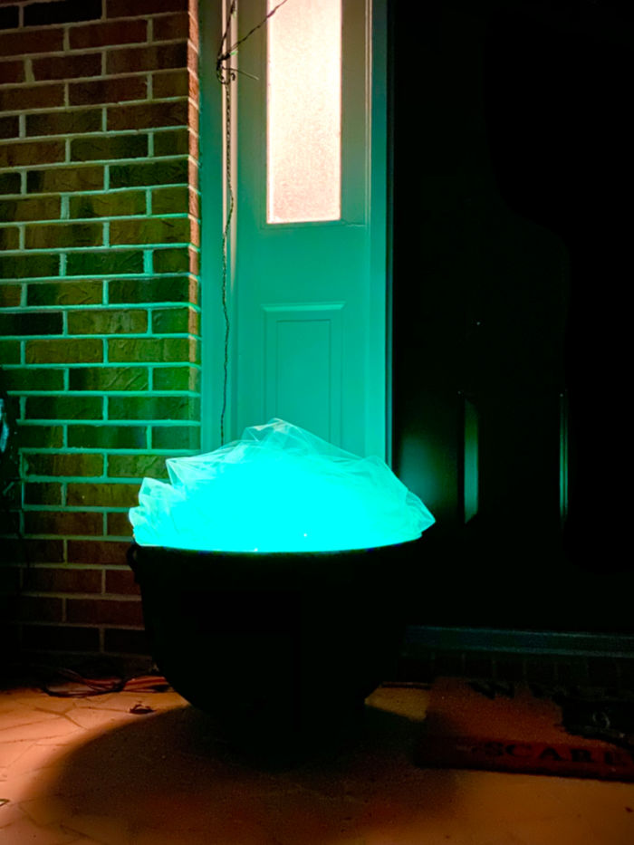 Glowing Witch's Cauldron for Halloween