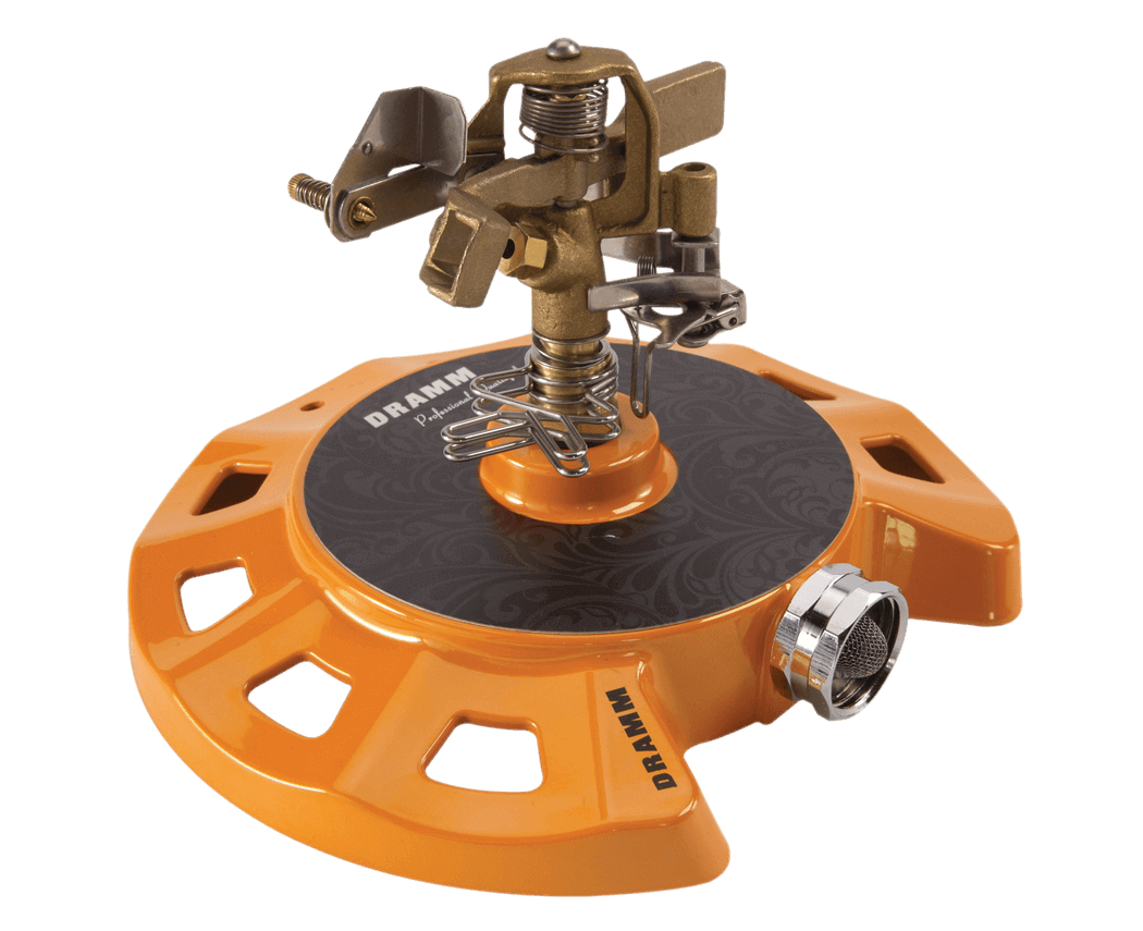 Orange ColorStorm Circular Base Impulse Sprinkler Dramm Lawn & Garden