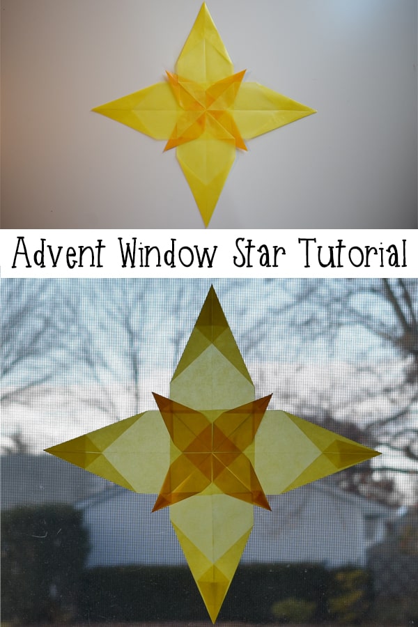 Advent Window Star tutorial