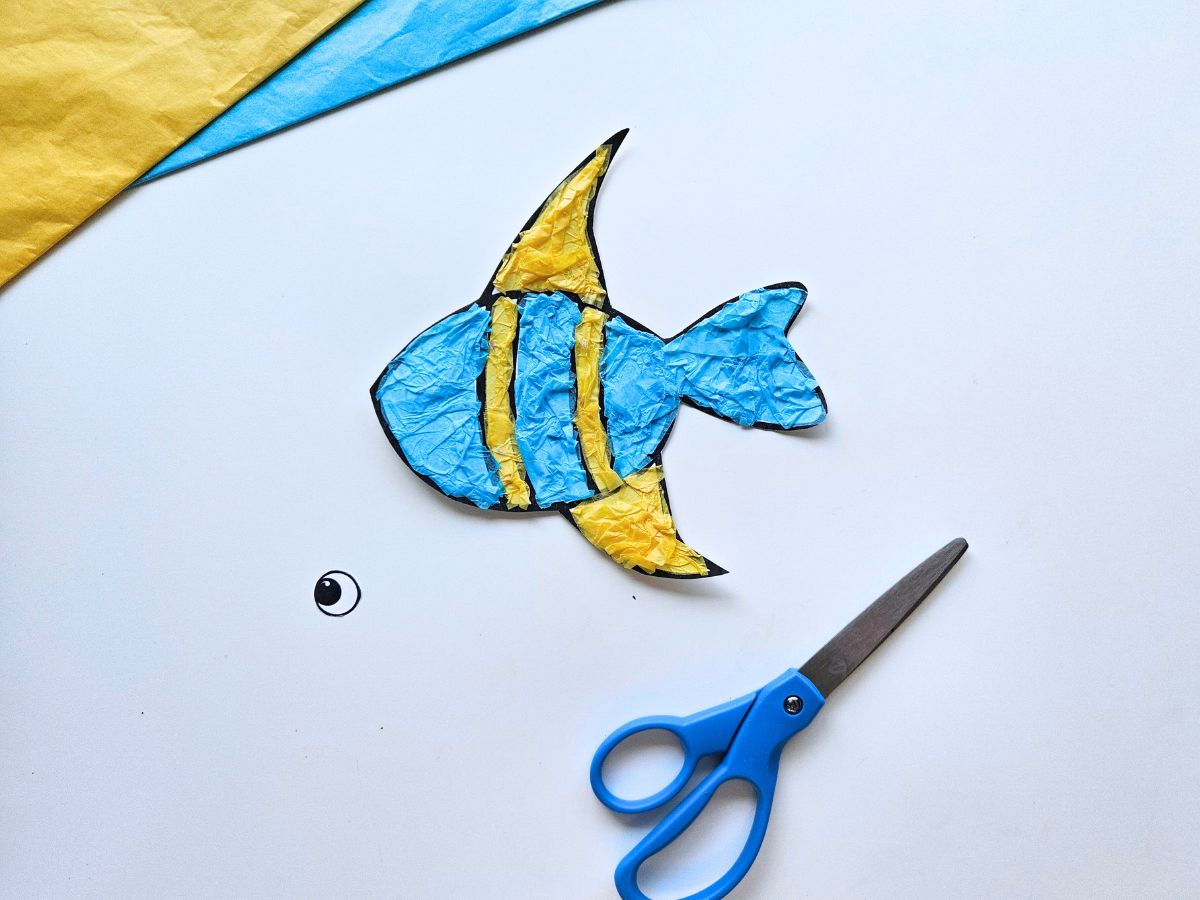 Easy Fish Tissue Paper Craft Raise Curious Kids