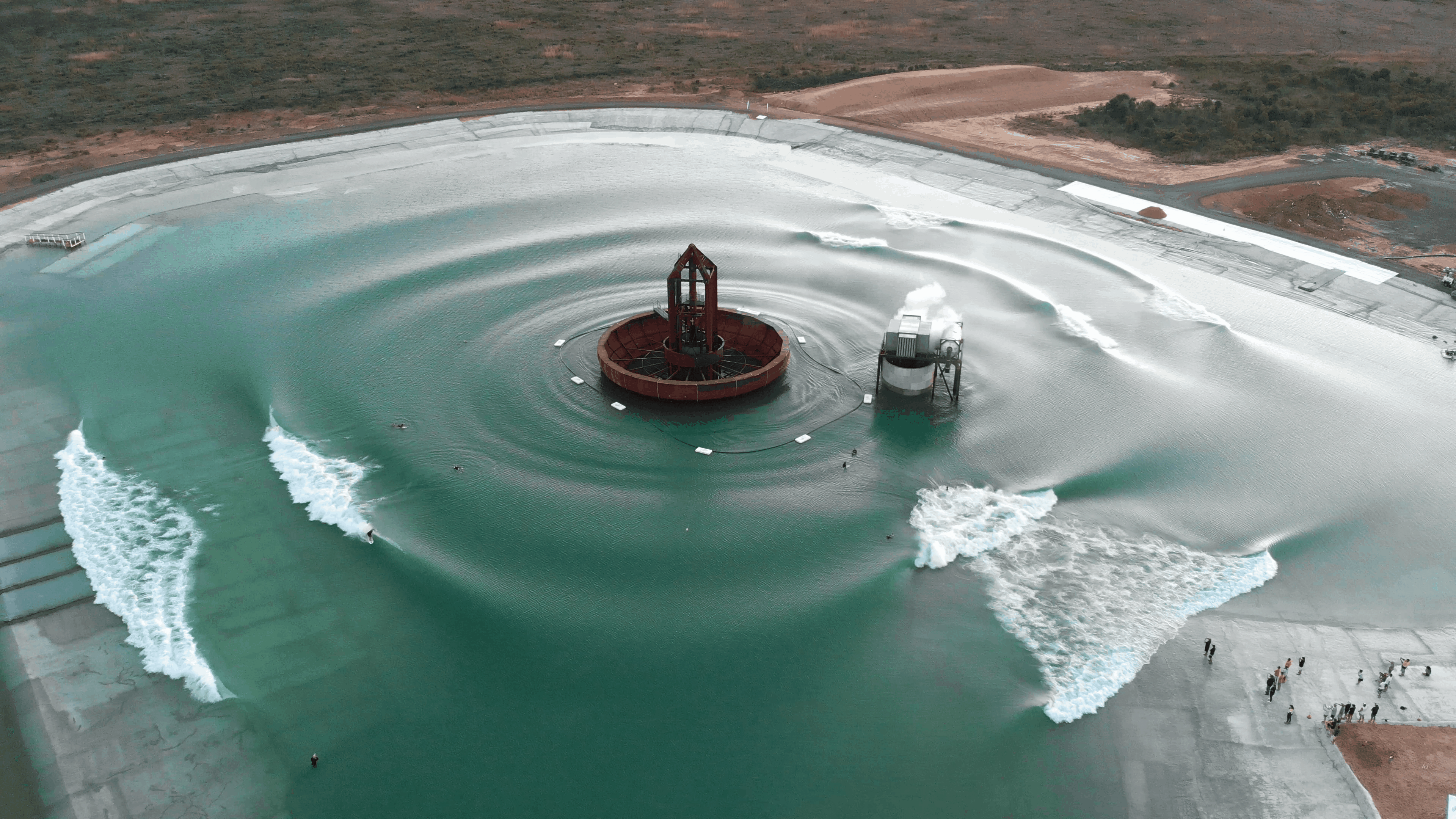 Surf Lakes 5 Waves Prototype Raised Water Research