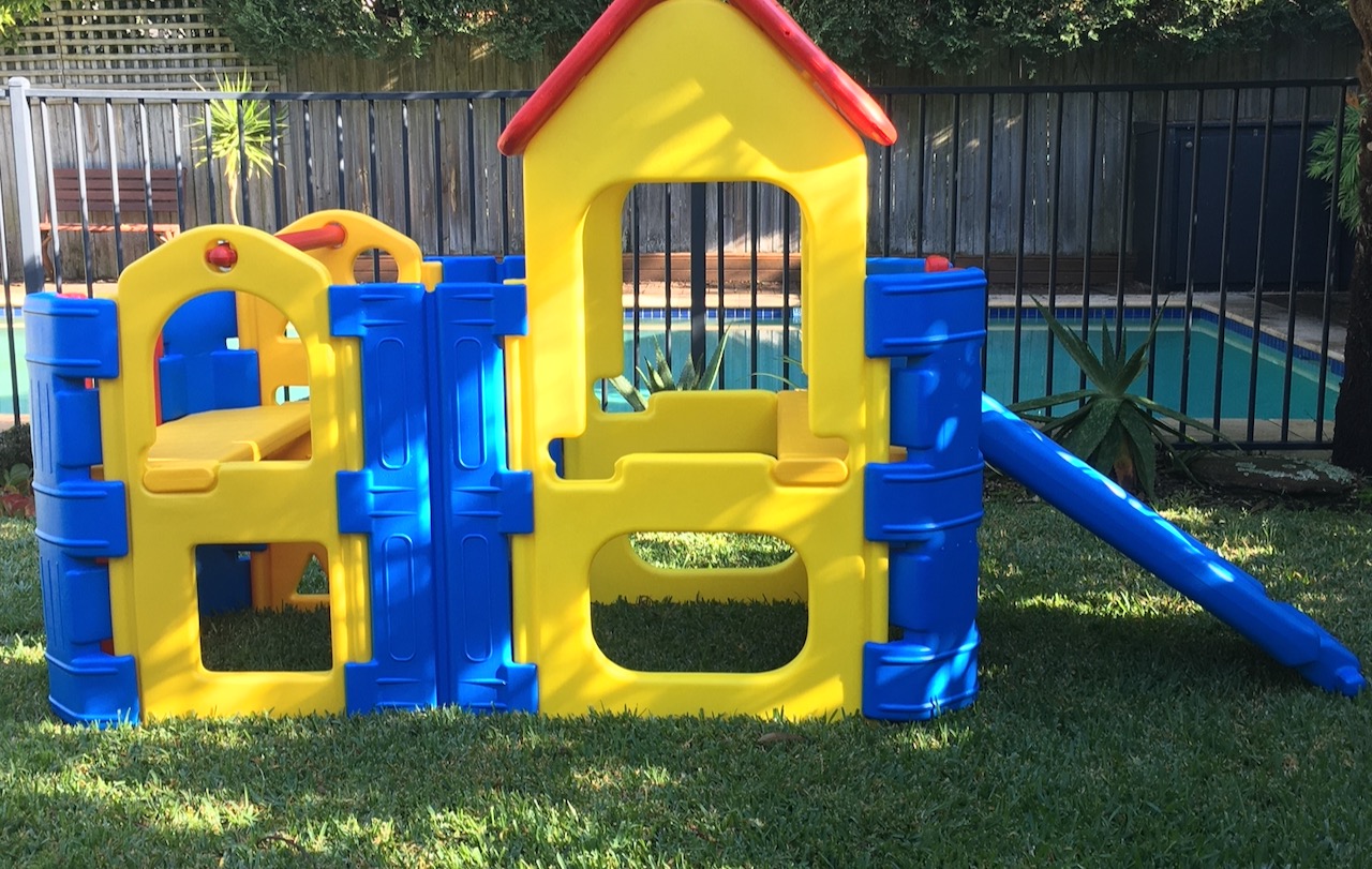 Kids Outdoor Play Gym PLAYHOUSE PLUS With Step/Slide pick up Vic Qld WA