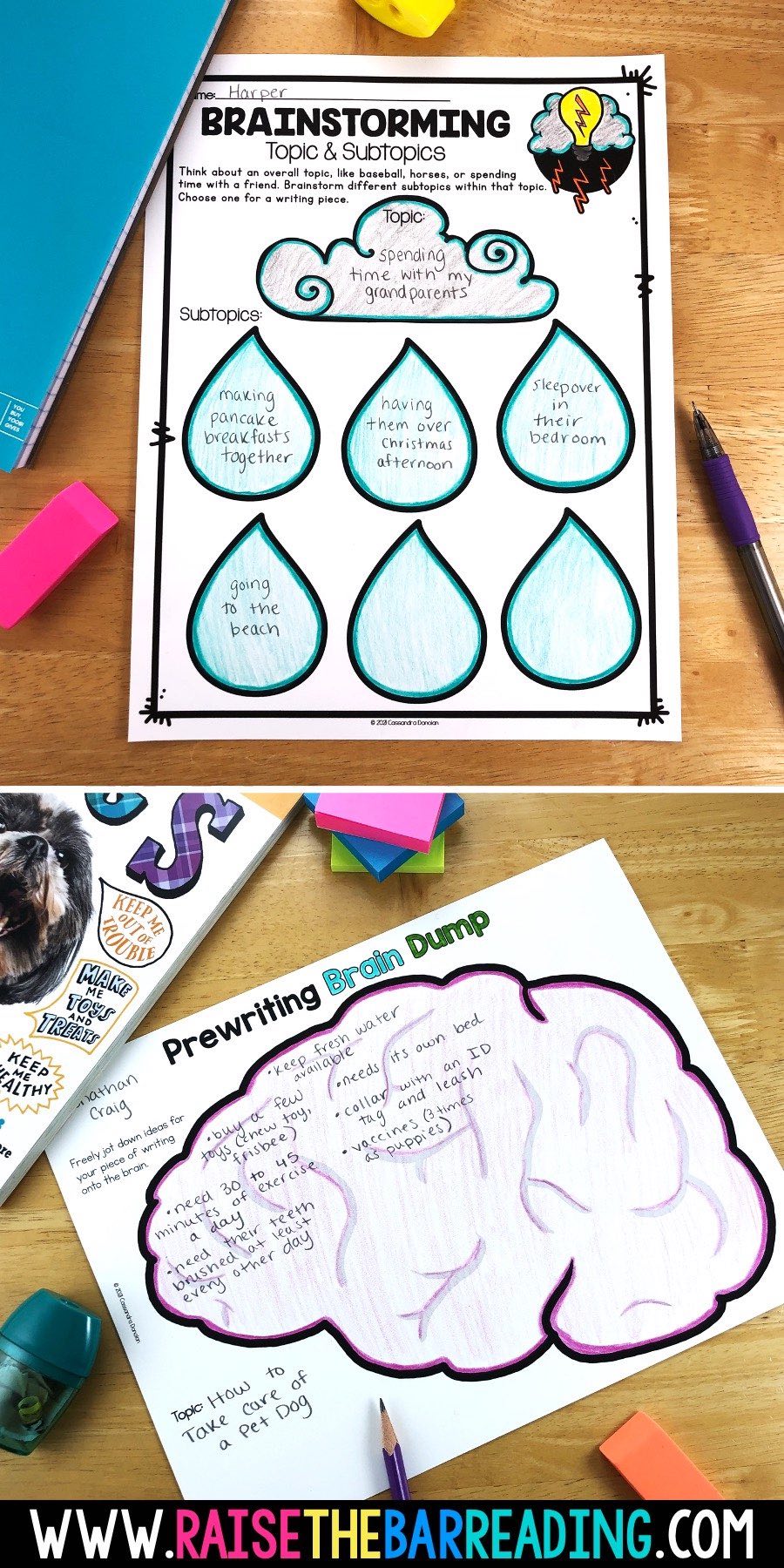 Prewriting Brainstorming Graphic Organizers for ELLs Raise the Bar