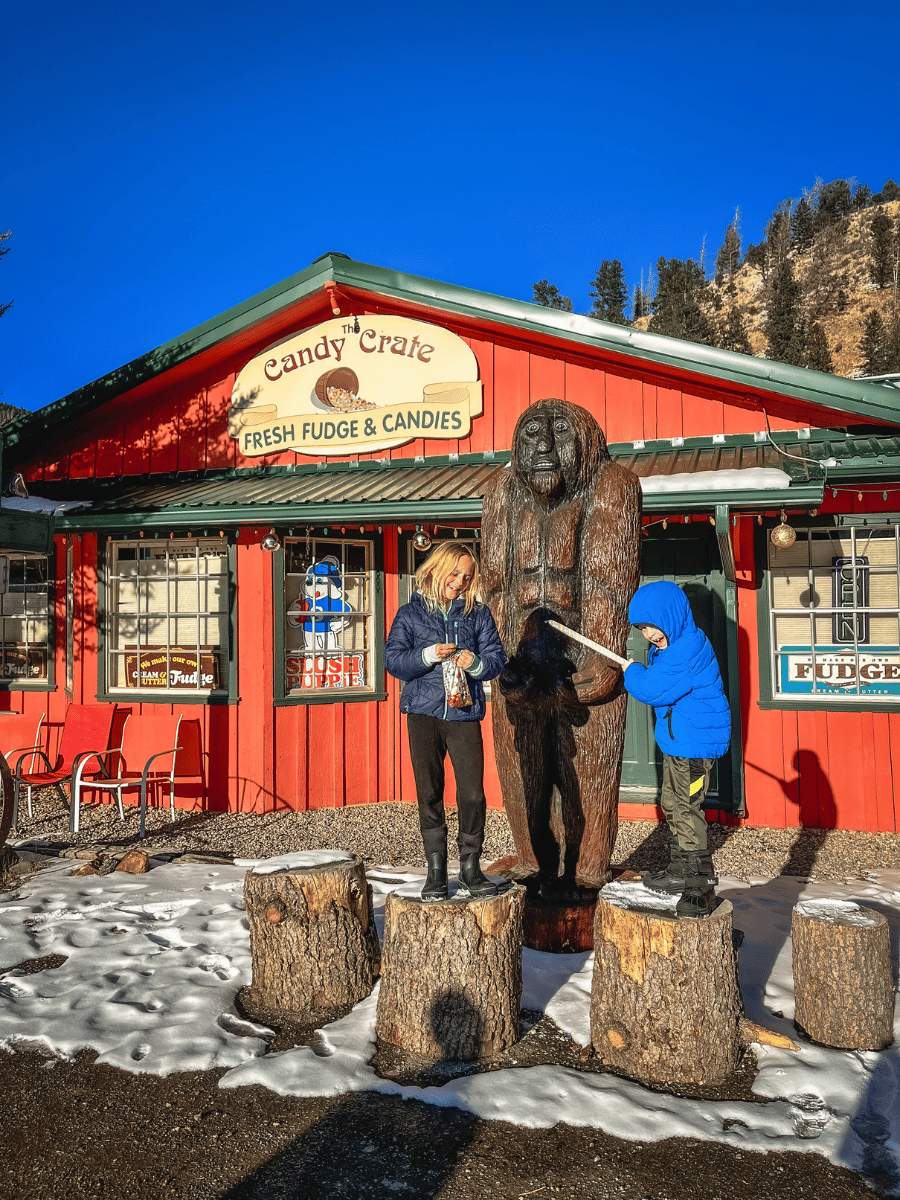 Red River, New Mexico in Winter Raising Hikers