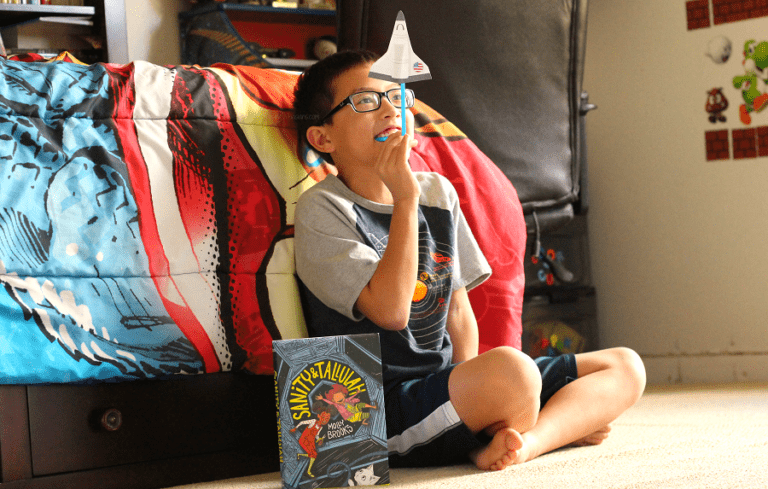Easy Straw Rockets with FREE Printable Spaceships Mini Spaceship Template