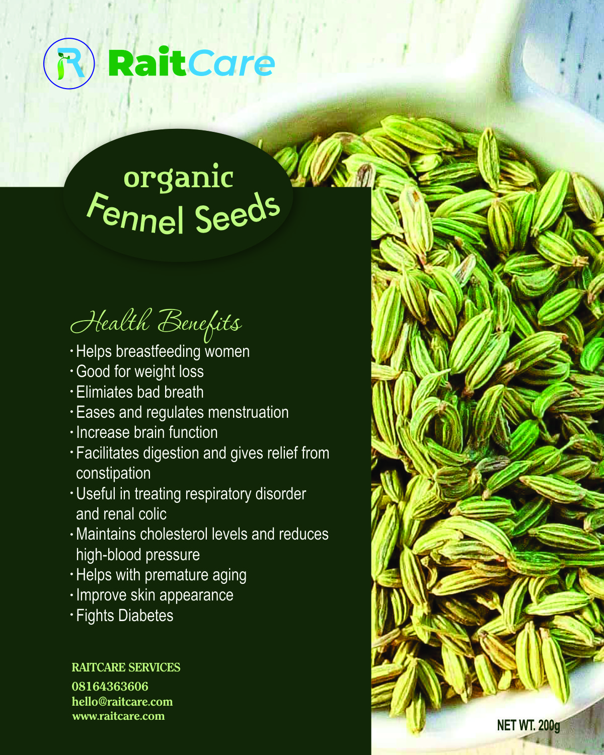 Fennel Seeds And Its Immeasurable Importance To Health Raitcare