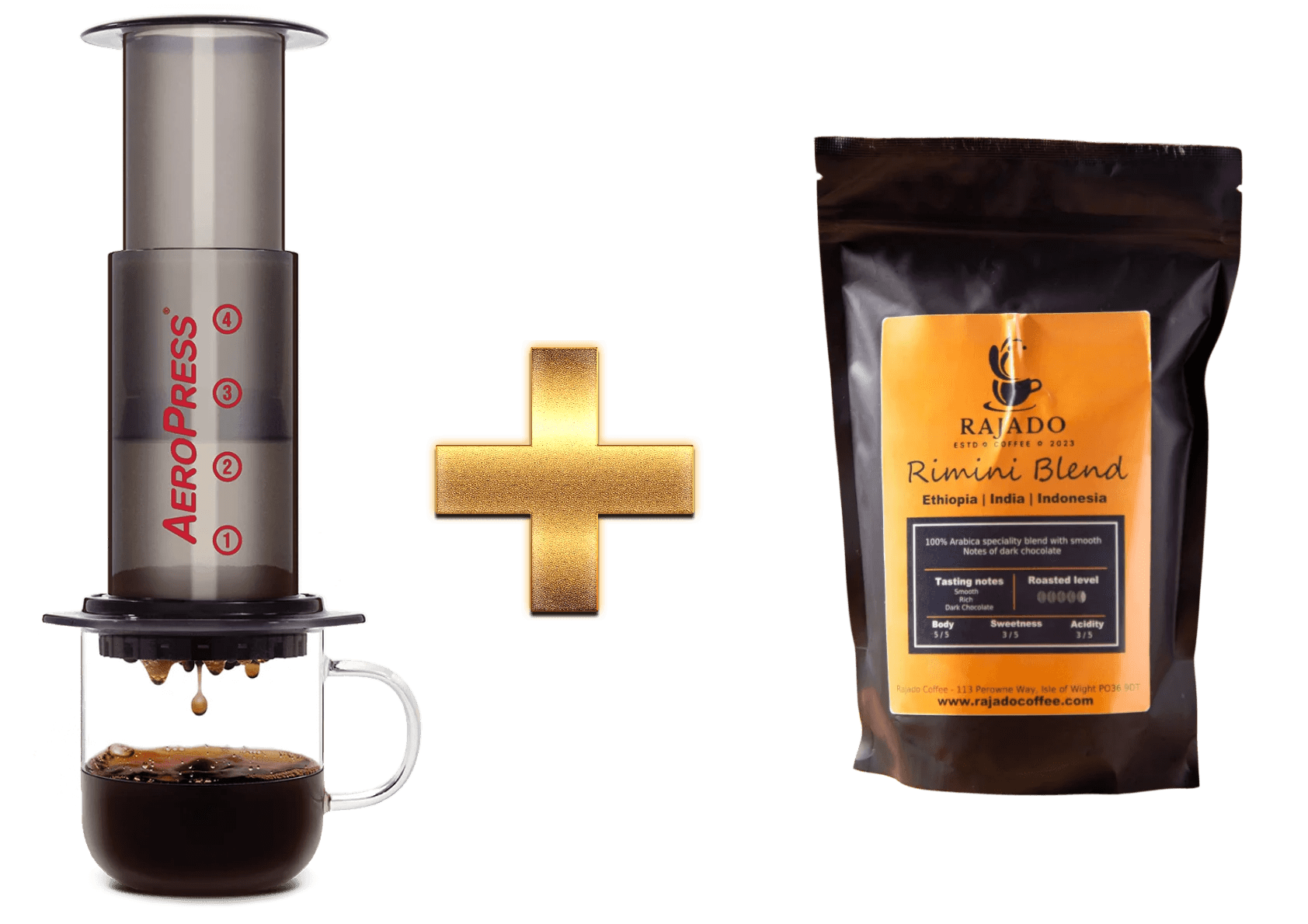 AeroPress Coffee Bundle Rajado Coffee
