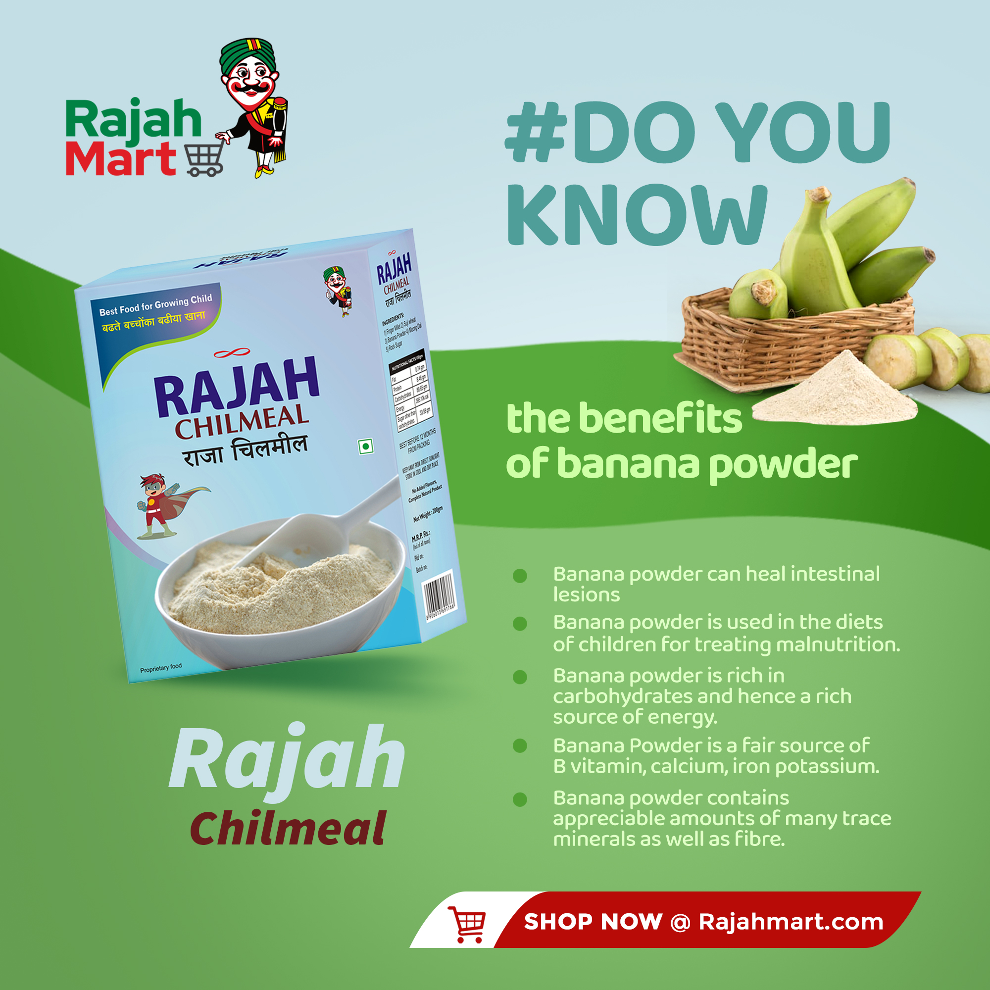 Banana Powder For Babies Benefits of Banana Powder Rajahmart
