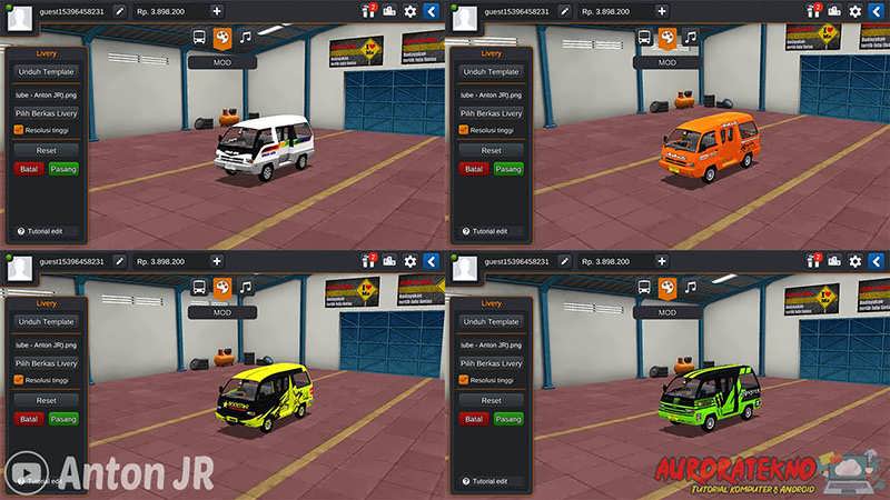 388 Livery Bussid HD, SHD, XHD, SDD & SSHD Jernih Raja Tips