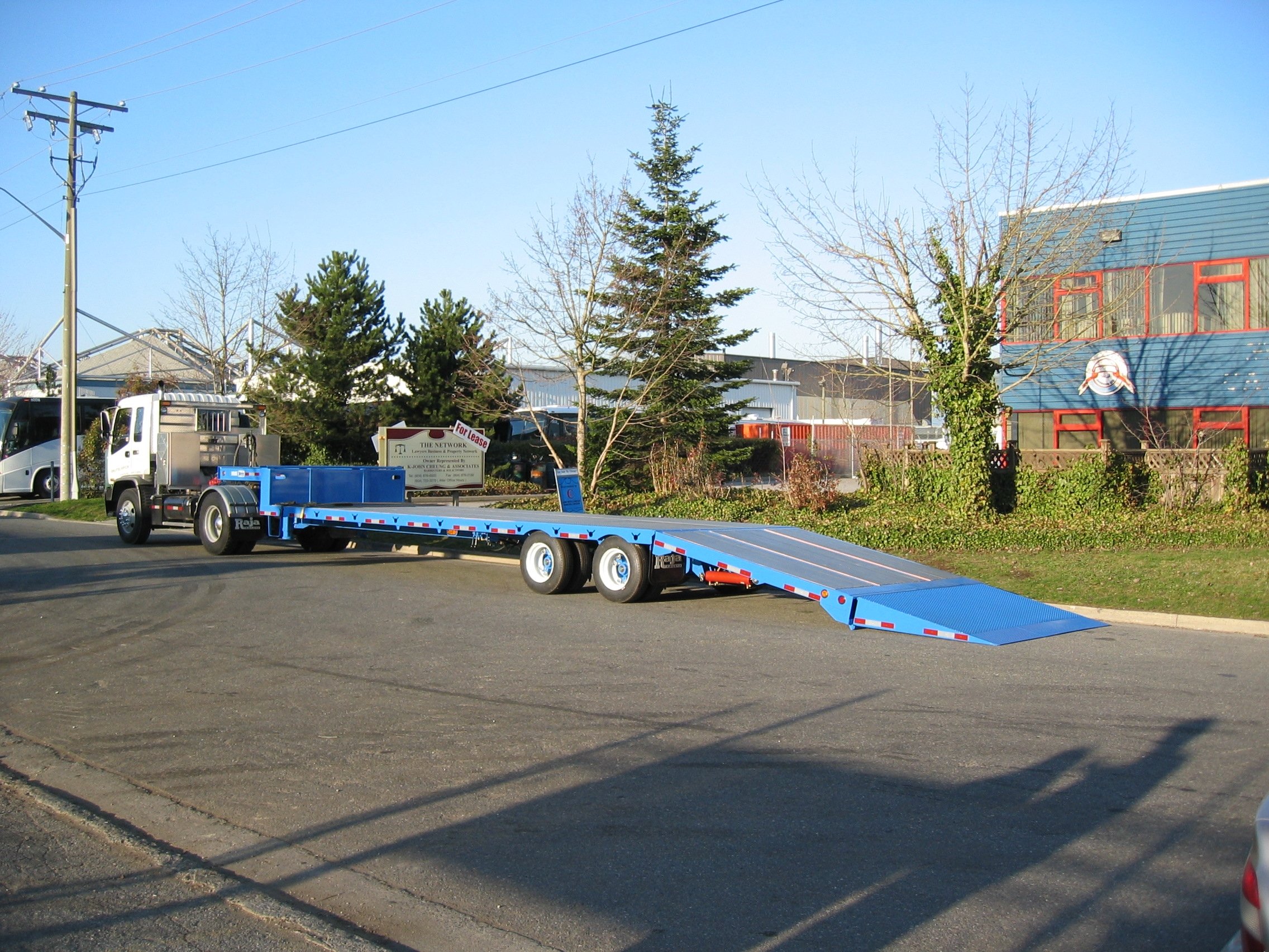 Rear Loader PAVER STEPDECK Raja Trailer