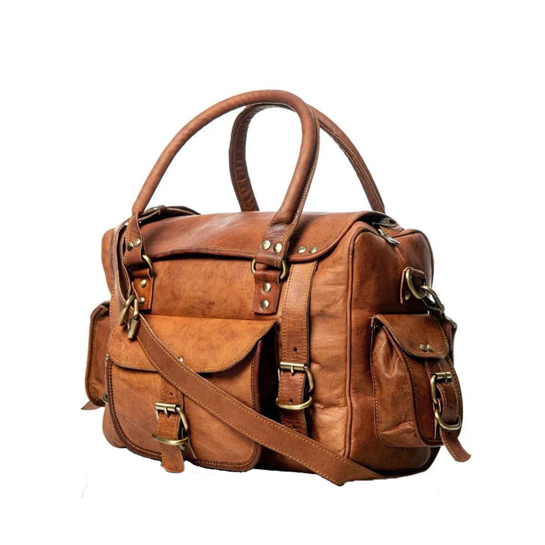 Walker Leather Office Travel Bag Leather messenger bag Rajeriya