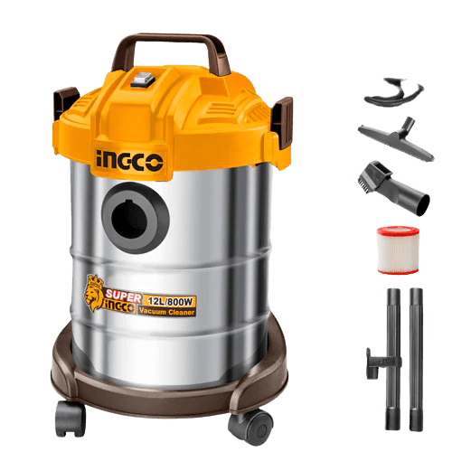 Ingco VC14122 Vacuum Cleaner 800W, 12L Capacity, Copper Motor