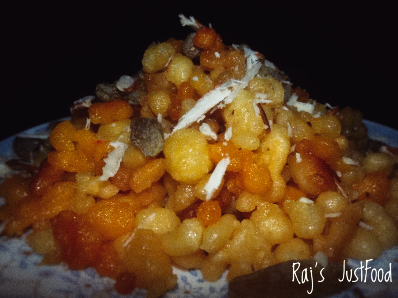 How To Make Sweet Boondi at Home Mishti Bode Recipe Raj's JustFood
