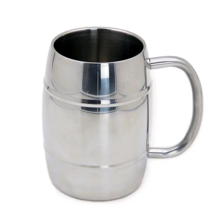 Wider Handle Stainless Steel Barrel Mug for Beer and Coffee RakaCups