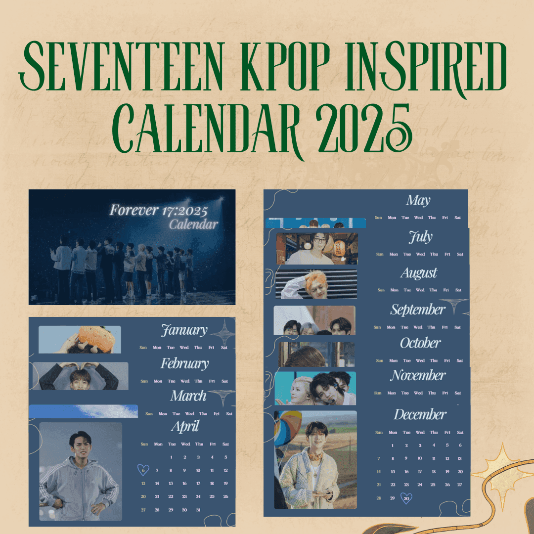 SEVENTEEN KPOP INSPIRED CALENDAR 2025 by contreraskristinemae949 Raket.PH
