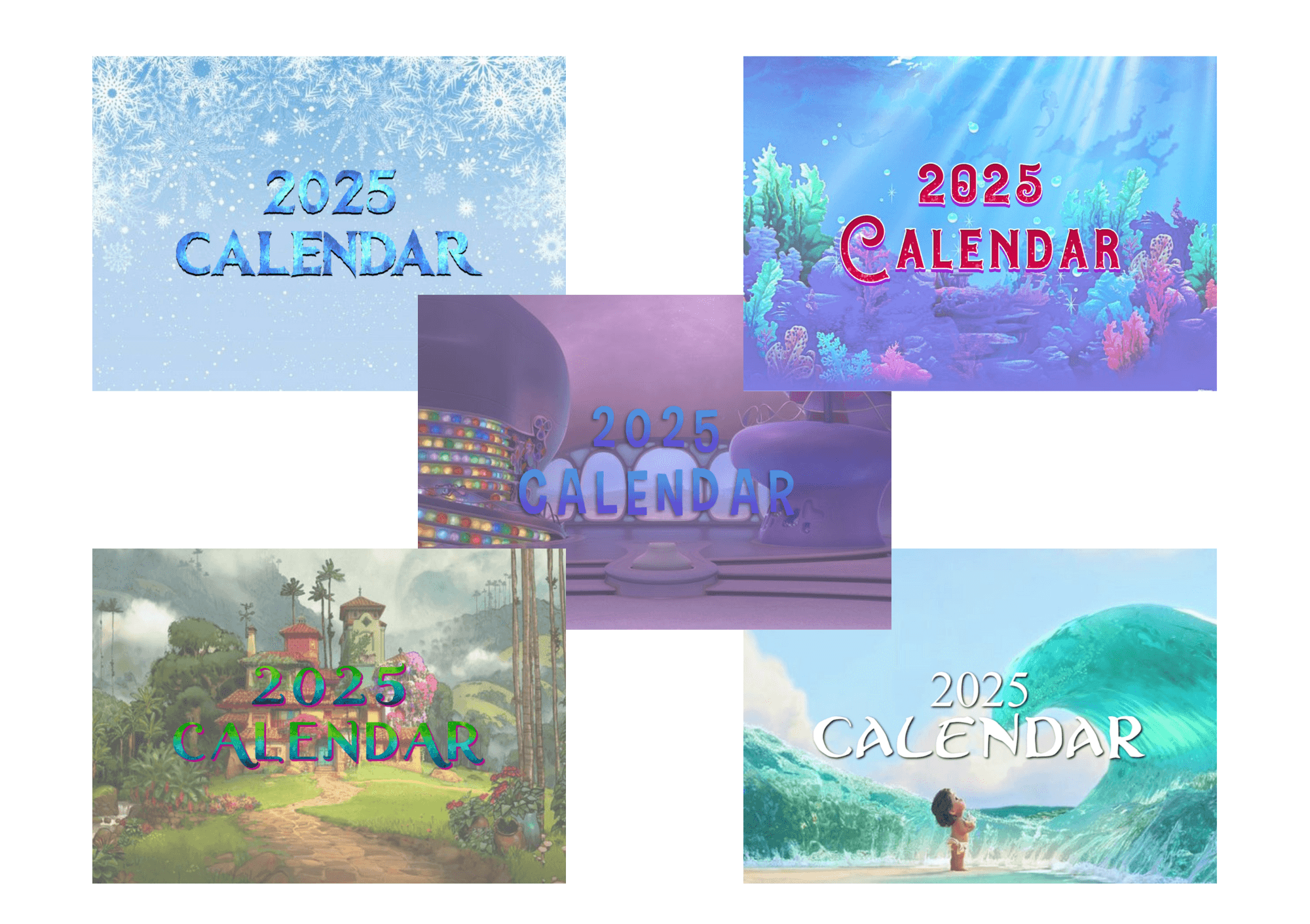Disney Theme Calendar for 2025 by classic_emz Raket.PH