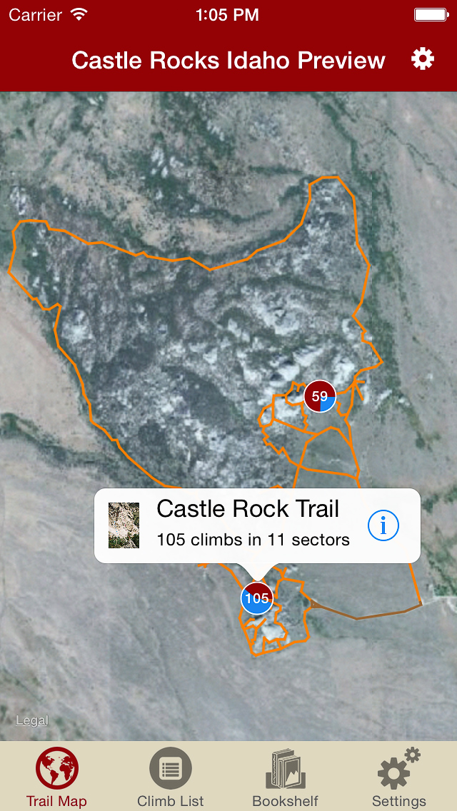 Castle Rock Trail Map Castle Rocks Idaho climbing guidebook