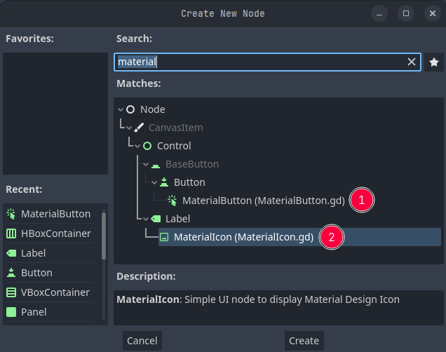 Icon Finder Tutorial Godot Material Icons
