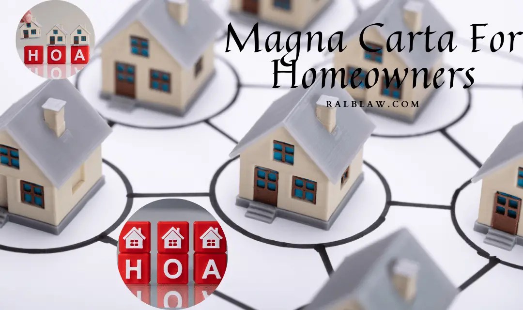 RA 9904 Magna Carta For Homeowners Homeowners Association Law RALB Law