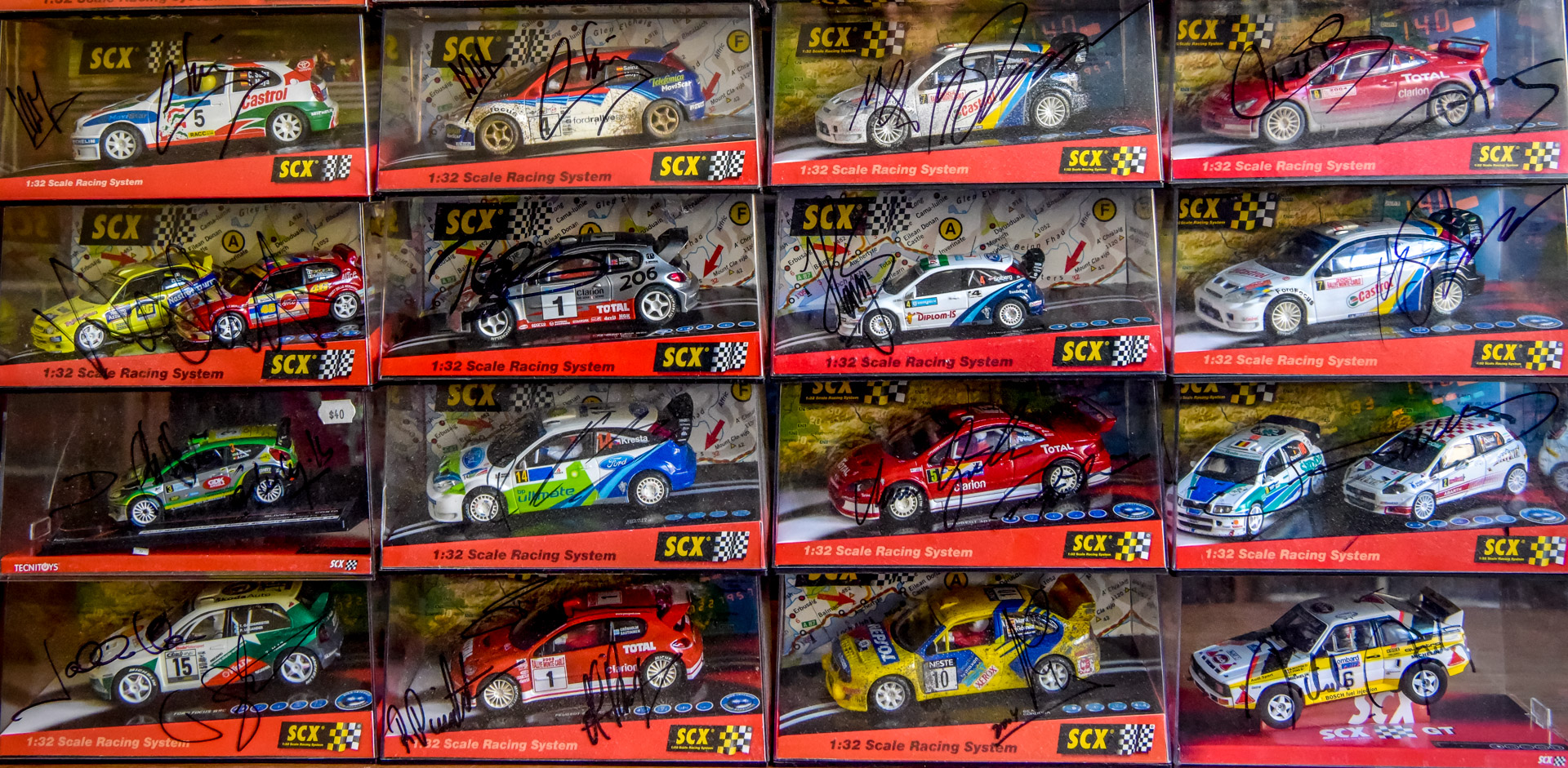 My autographed WRC model car collection RallySport Magazine