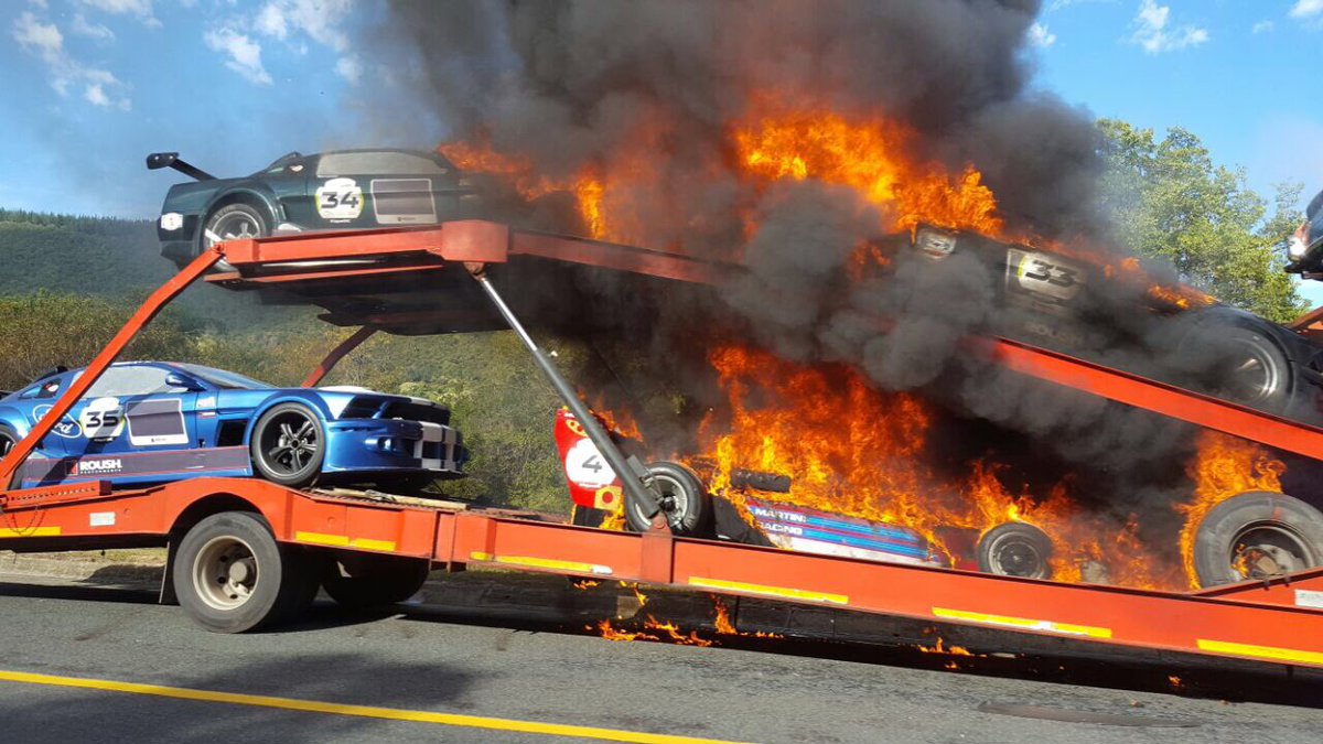 Breaking news EXPENSIVE AND IRREPLACEABLE RACE CARS DAMAGED IN FIRE