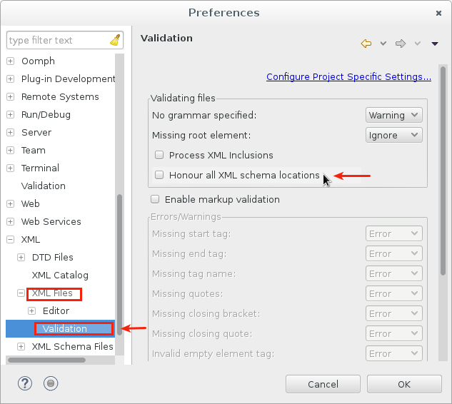 Eclipse Xml Not Working
