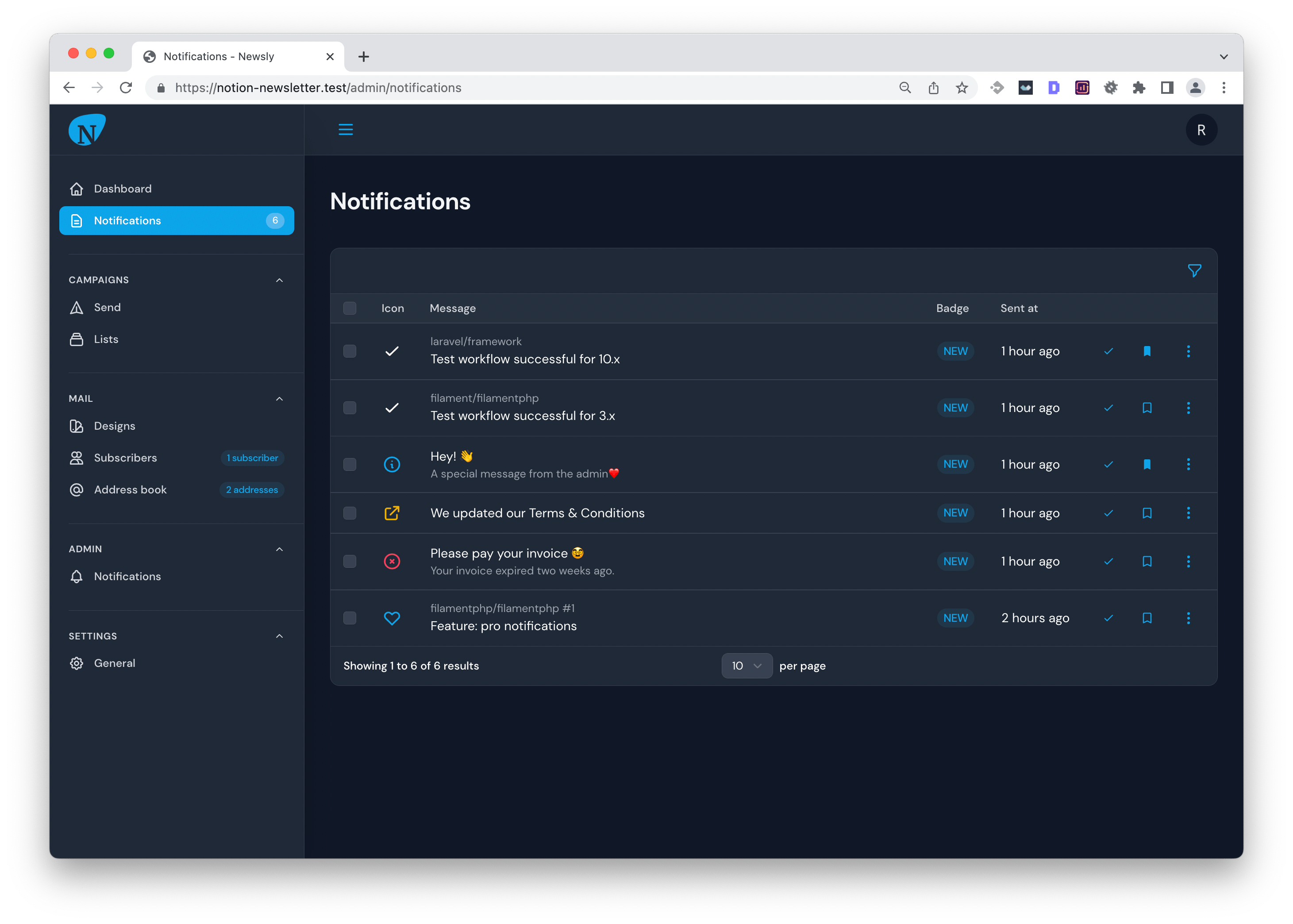 Notifications Pro by Ralph J. Smit Filament