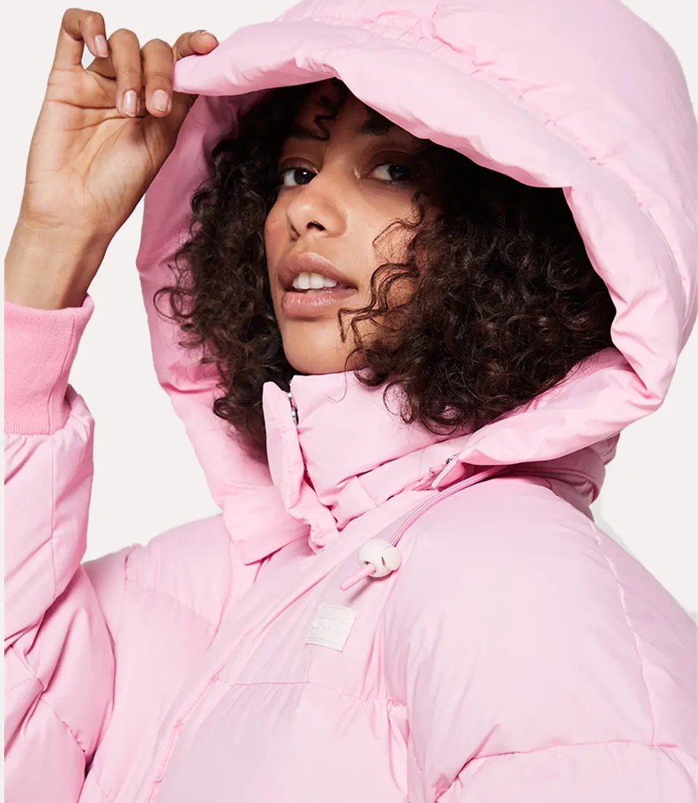 Pink Puffer Jacket Womens Pink Puffer Down Jacket