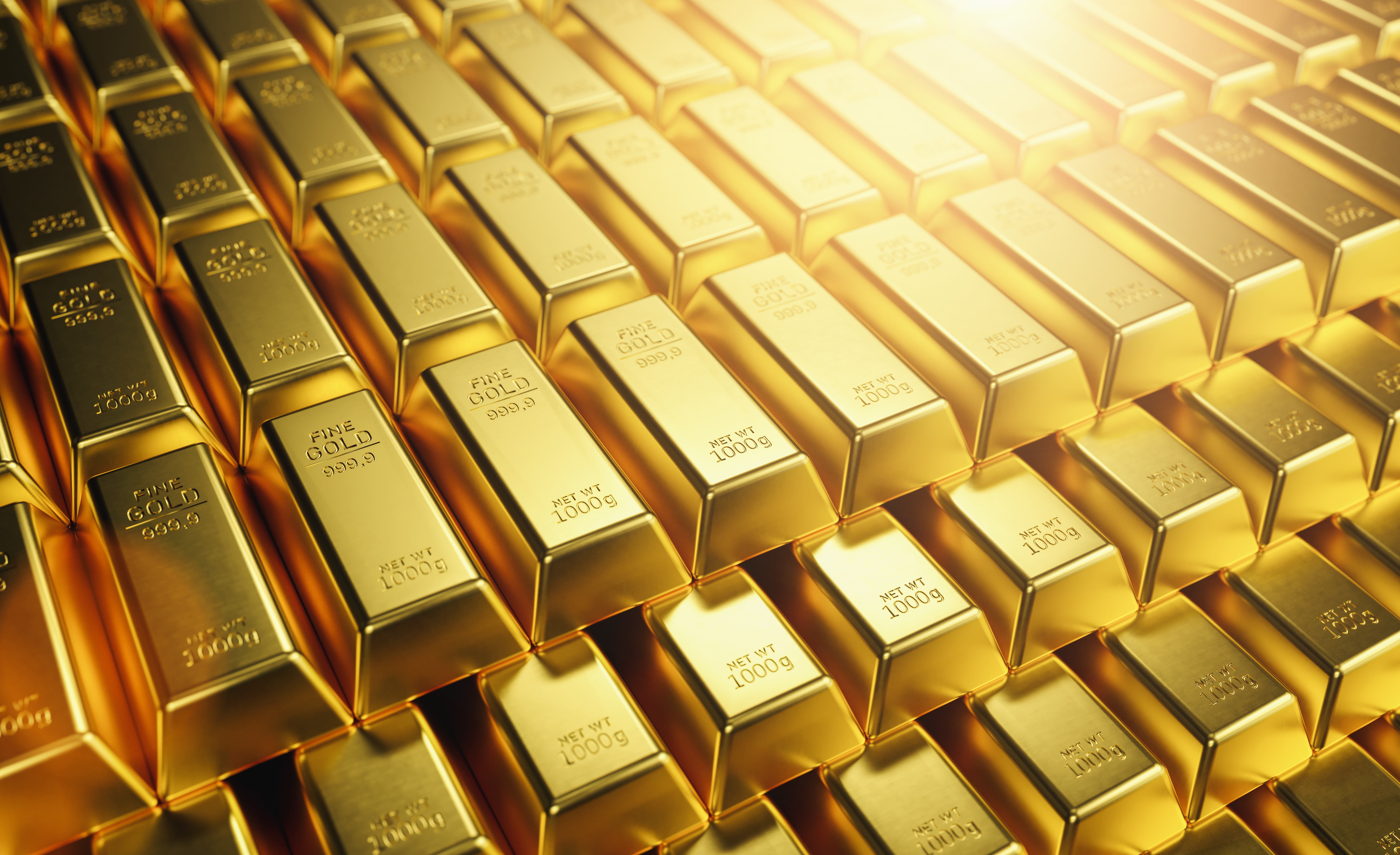 Gold Bars 1000 grams. Concept of wealth and reserve RALPH SMART