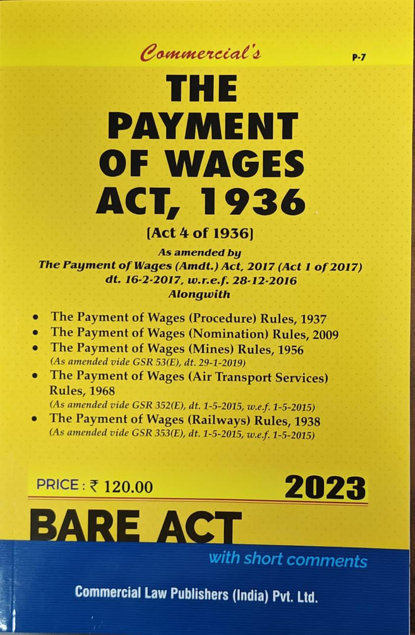Commercial's The Payment of Wages Act 1936 edition2023