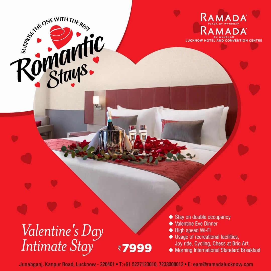 Valentines Day Offer Package Lucknow Dinner + Stay