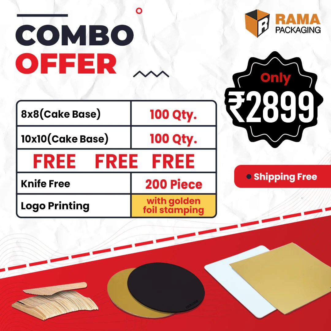 Cake Base Board (8 x 8 ) ( 100 Pcs) Cake Base Board (10 x 10) ( 100