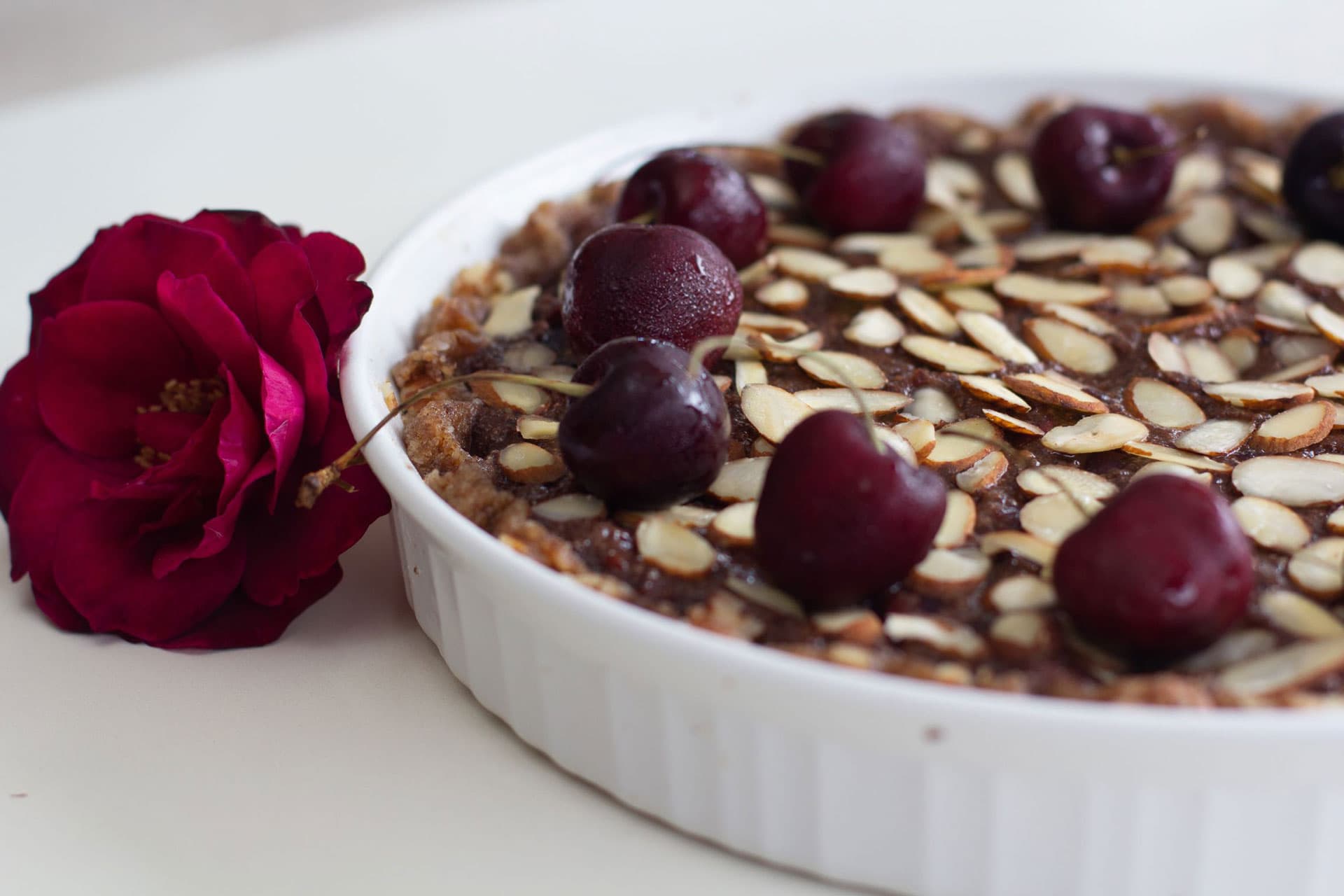 Cherry Marzipan Torte Ramaya’s Raw