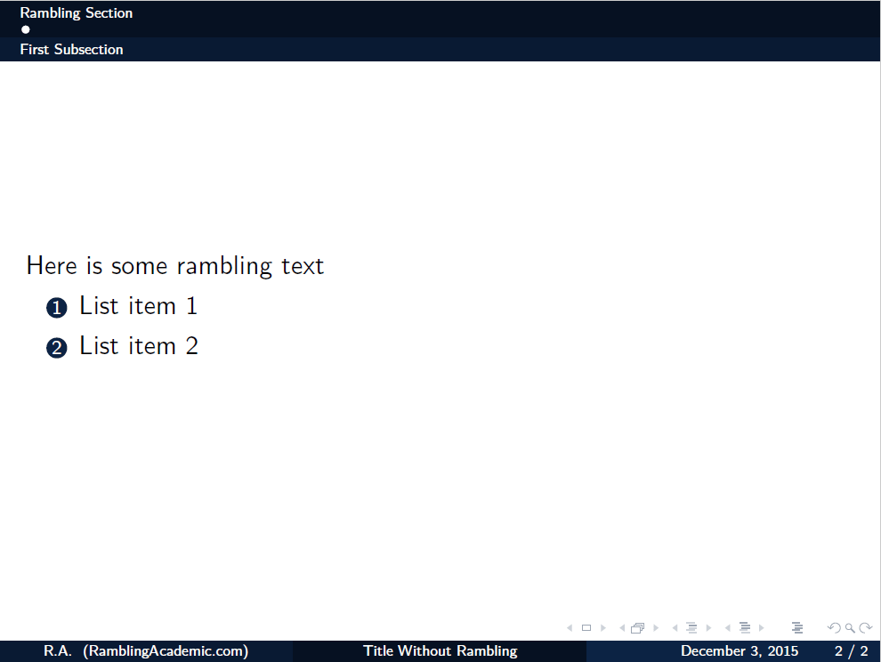 How to Quickly Change Beamer Colors Rambling Academic