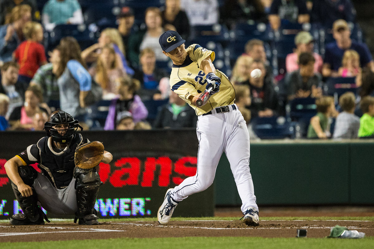 Kel Johnson in 2015 College Home Run Derby (Photos by Michael Spomer