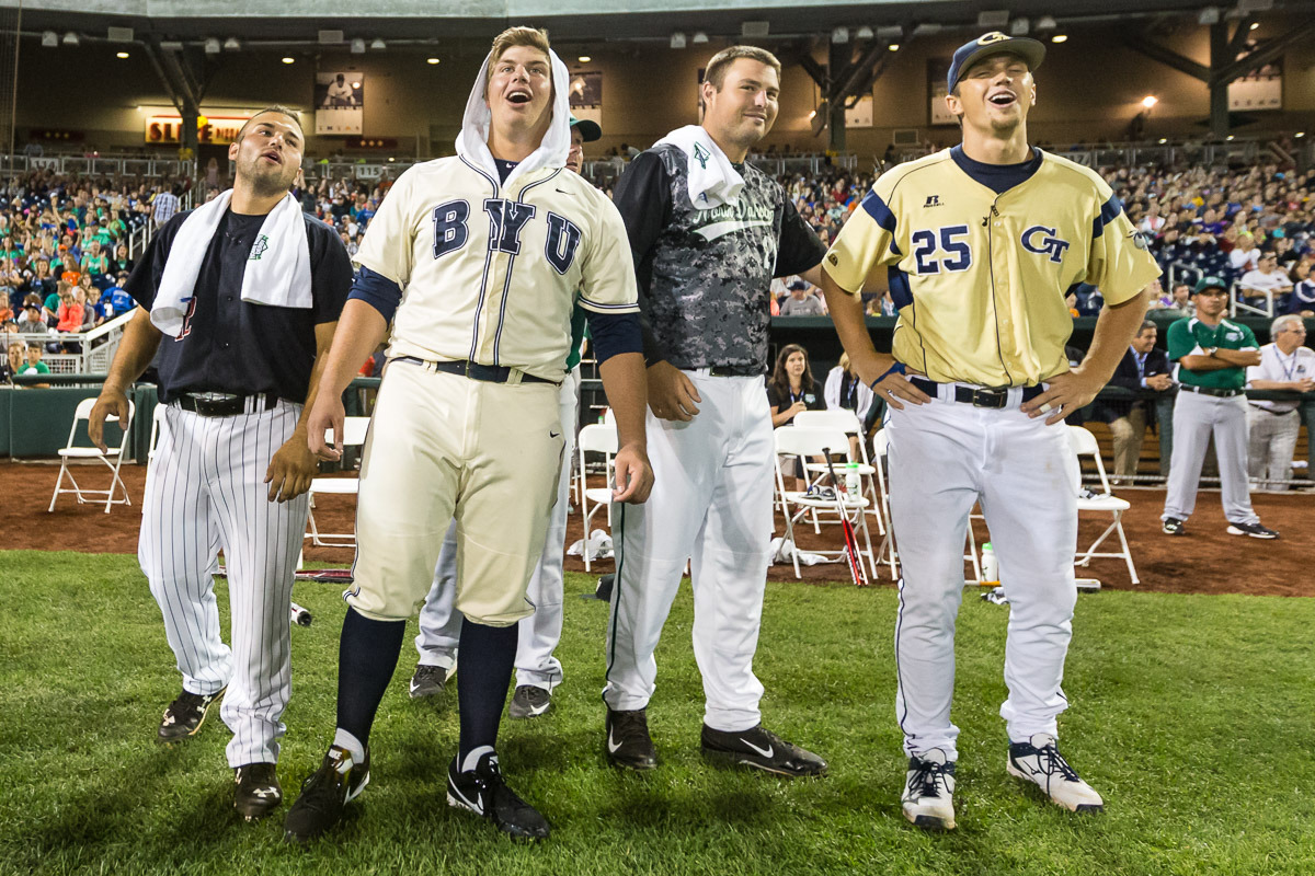 Kel Johnson in 2015 College Home Run Derby (Photos by Michael Spomer