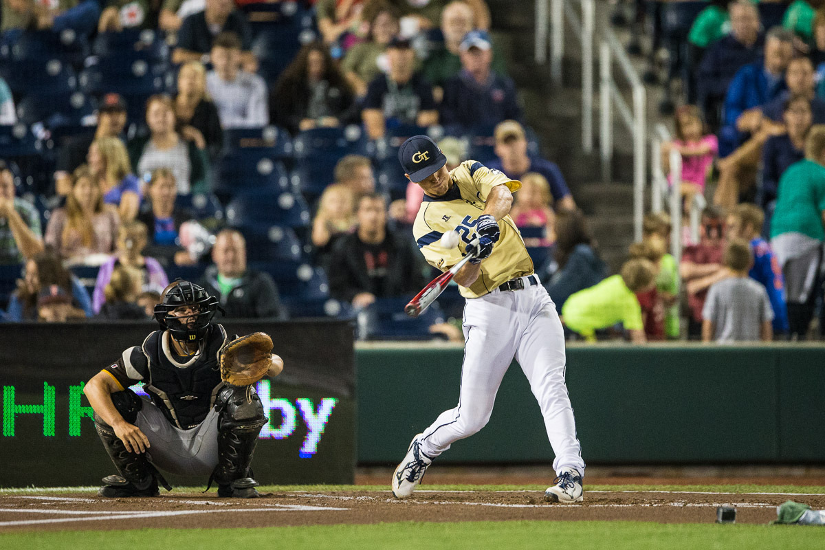 Kel Johnson in 2015 College Home Run Derby (Photos by Michael Spomer
