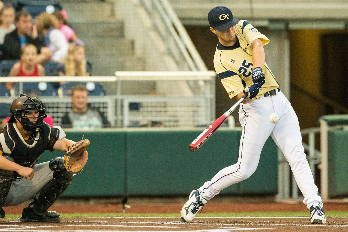 Kel Johnson in 2015 College Home Run Derby (Photos by Michael Spomer