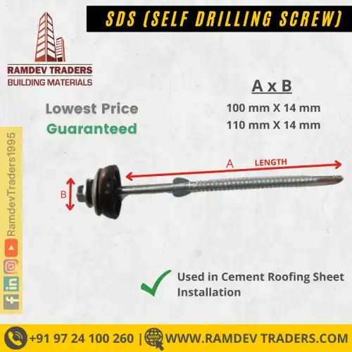 Self Drilling Screw ( Cement Sheets Fixing ) » RAMDEV TRADERS