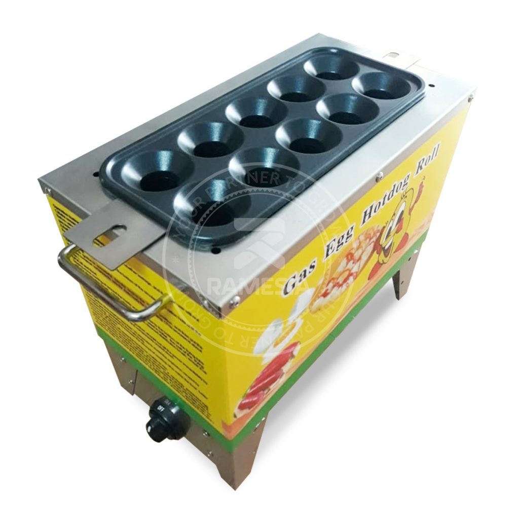 Mesin Sosis Telur Gas Mesin Egg Roll & Alat Pembuat Sostel Ramesia
