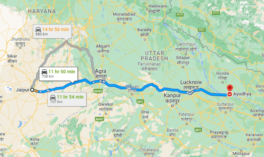 A Spiritual Journey Ayodhya Trip by Car from Jaipur