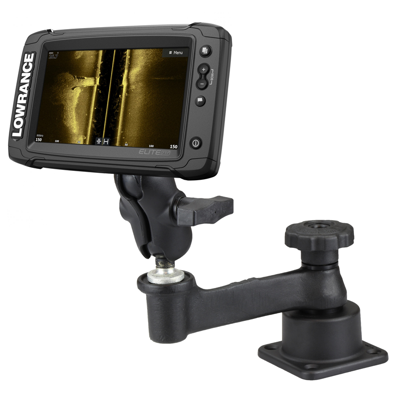 RAM Horizontal Swing Arm Mount for Lowrance Elite5 Series Rammount