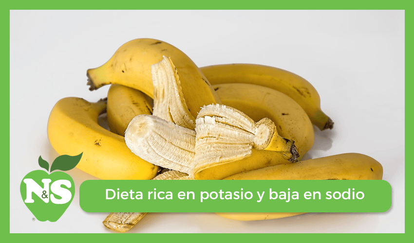 Dieta rica en potasio y baja en sodio. Colaboración para 'Lecturas'