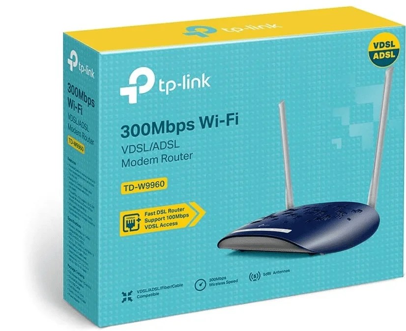 TPLink VDSL Modem Router TDW9960300Mbps Wireless N VDSL/ADSL Modem
