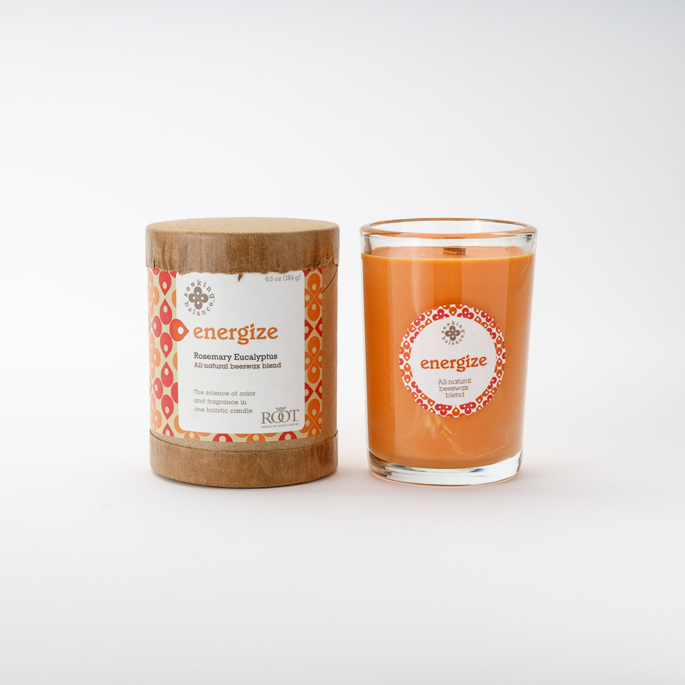 6.5 oz Original Spa Candle Rosemary Eucalyptus Energize by Root