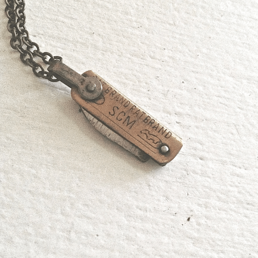 Mini Pocket Knife Necklace by Pika & Bear RAM Shop