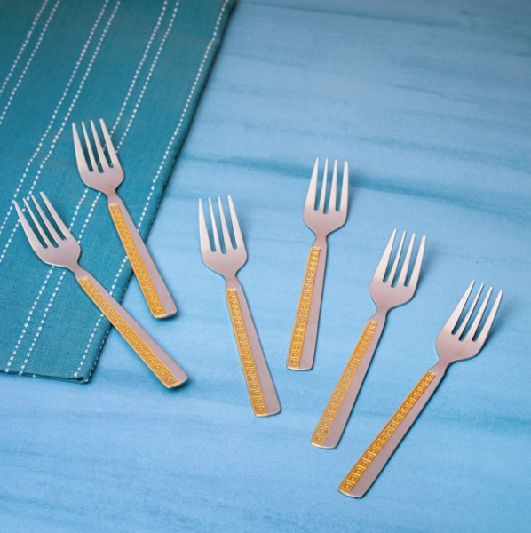 Minar Gold Cutlery Set Ramson Industries Buy Cutlery Set Gold Spoon