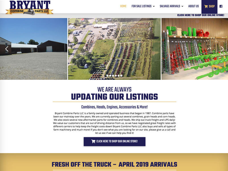 Bryant Combine Parts Ranch House Designs, Inc.