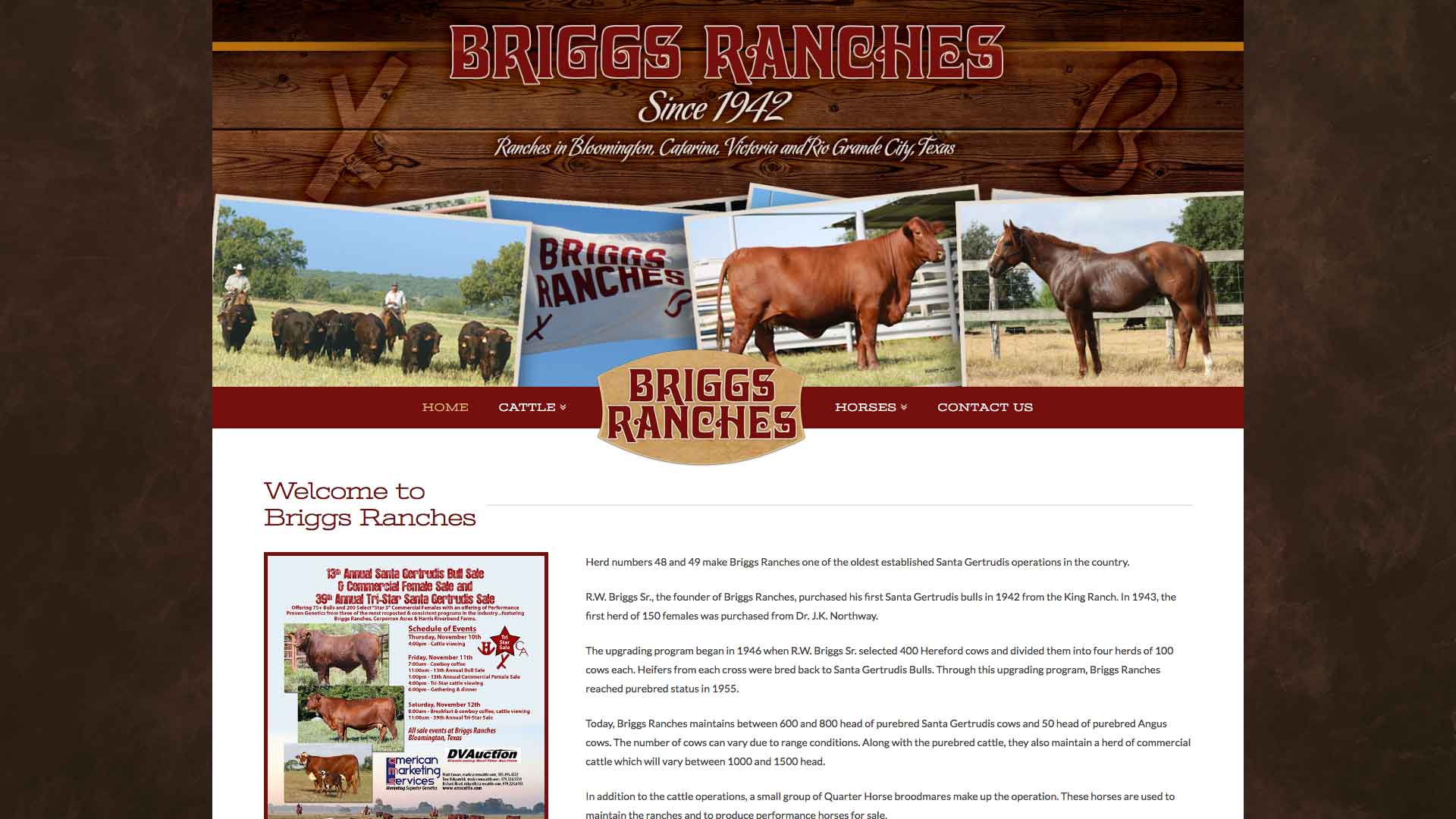 New site Briggs Ranch Ranch House Designs, Inc.