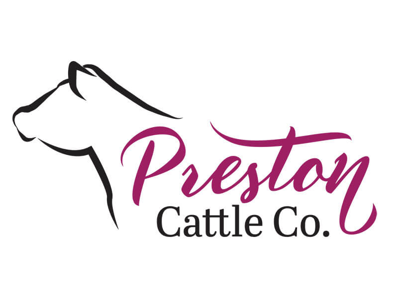 Preston Cattle Co Logo Design Ranch House Designs, Inc.